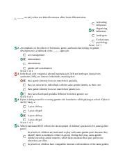 Quiz Docx Occur S When Sex Linked Hormones Affect Brain Course Hero