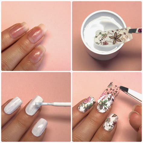 Floral Manicure A Comprehensive Guide To Full Nail Water Decals With