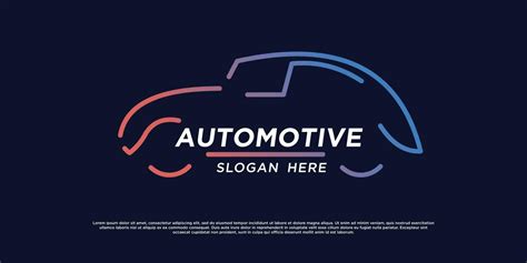 Automotive logo with creative car shape design vector 23819873 Vector ...