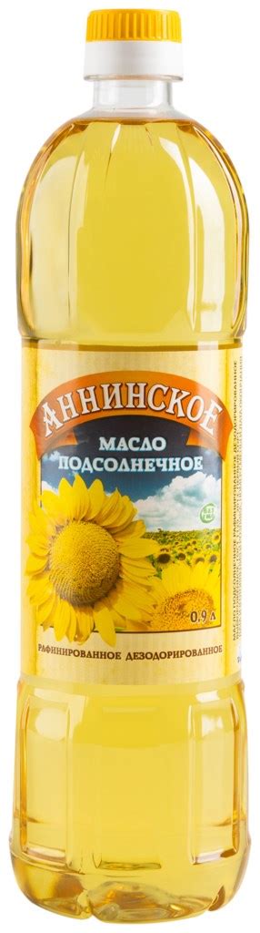Масло подсолнечное Аннинское 0,8л раф дез купить в магазине Доброцен