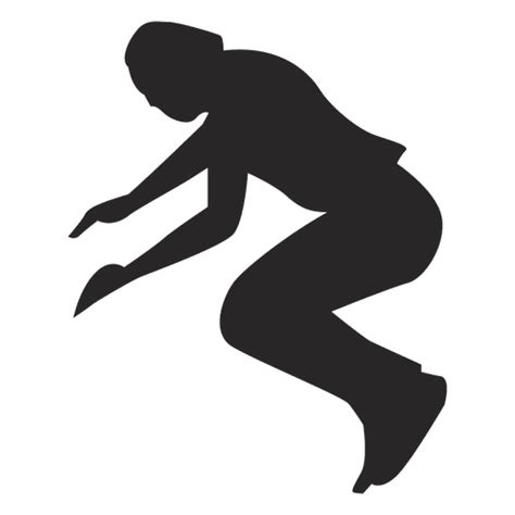 Parkour Jumping Silhouette Transparent Png Svg Vector File