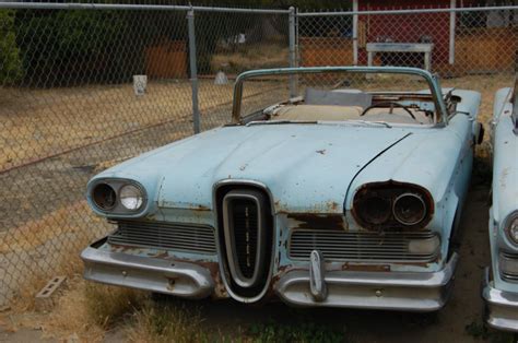 Edsel Convertible Edsel Junkyard Cars Abandoned Cars