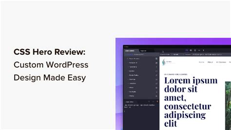 Css Hero Review Wordpress Design Customization Made Easy Devsday Ru