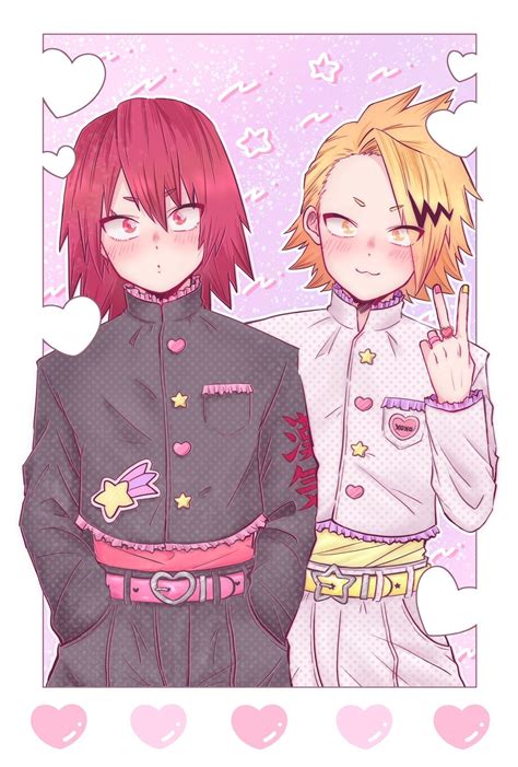 Kirishima Eijirou And Kaminari Denki My Hero Academia Shouto Hero Academia Characters Human