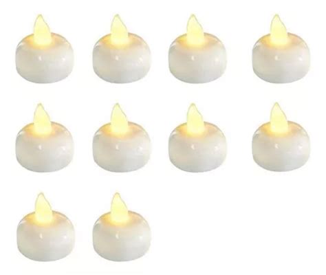 Velas Led Flotantes Impermeables Sin Llama Unidades Meses Sin Inter S