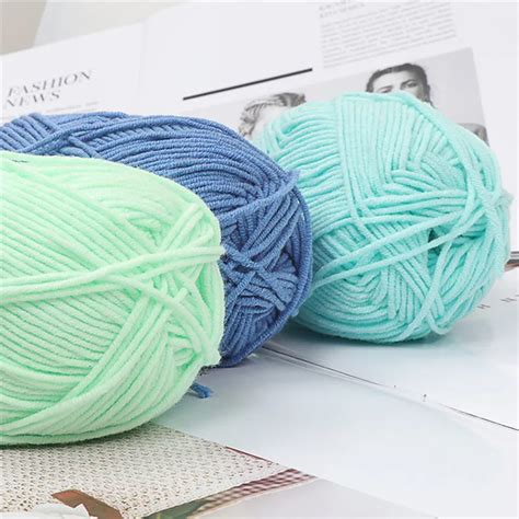 Молочный хлопок 4 нити детские линии DIY кукла хлопчатобумажная нить ...