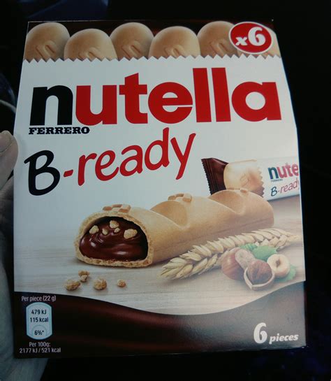 Nutella B Ready Bar Nutrition - Nutrition Pics