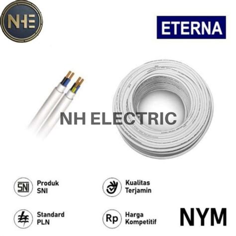 Jual Kabel Eterna Nym Kawat Tembaga X Mm Putih Sni Panjang