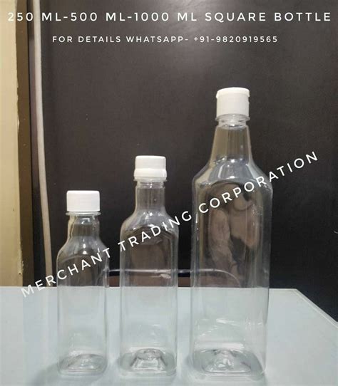 Ml Ml Ml Square Pet Bottle Litre At Rs Piece In