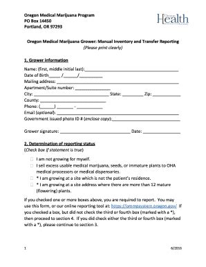 Fillable Online Public Health Oregon MMG Reporting Paper Version