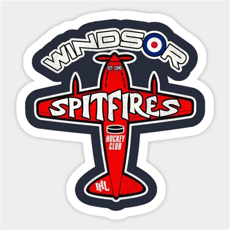 Defunct Windsor Spitfires Hockey Team - Hockey - Sticker | TeePublic