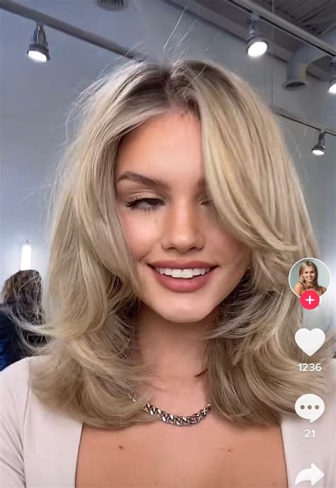 Pin De Marie Jos E Coutu Em Beaut Blonds Cheveux Corte Em Camadas