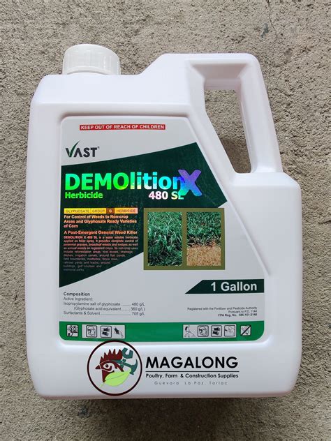 DEMOLITION X HERBICIDE 480 SL NON SELECTIVE GLYPHOSATE HERBICIDE