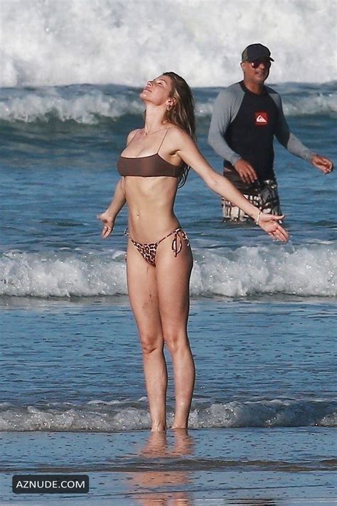 Gisele Bundchen Puts Her Incredible Bikini Body On Display During A Beach Photoshoot AZNude
