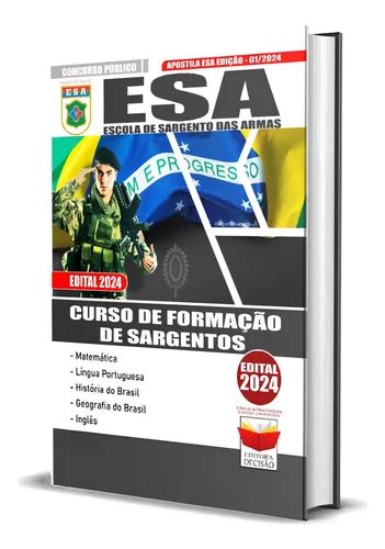 Apostila Esa Curso De Formação De Sargentos Edital 2024 Ed Decisao