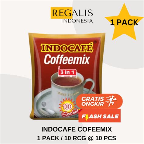 Jual INDOCAFE COFFEEMIX 3IN1 20GR PER PACK 10 RENCENG 100 PCS