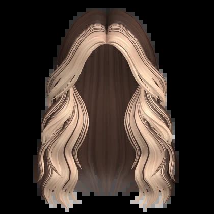 Two Tone Cozy Long Wavy Hair In Blonde Roblox Item Rolimon S