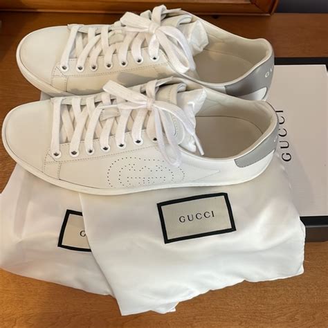 Gucci Shoes Gucci Ace Perforated Logo Sneaker Poshmark