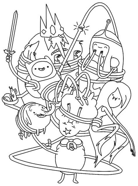Hora De Aventura Colorir