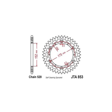 Couronne Jt Sprockets Aluminium Ultra Light Anti Boue Equip Moto