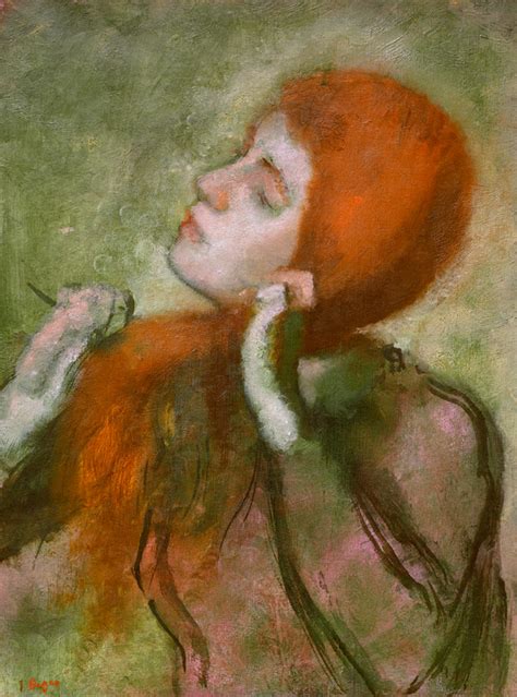 Woman Combing Her Hair Edgar Degas