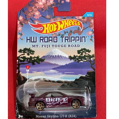 HOT WHEELS JDM NISSAN SKYLINE GTR R34 SKYLINE GTR R34 FAST AND FURIOUS R34 BLACK WING