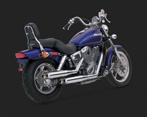 Vance Hines Classic II Bagg Dual Exhaust Chrome Honda Shadow Spirit