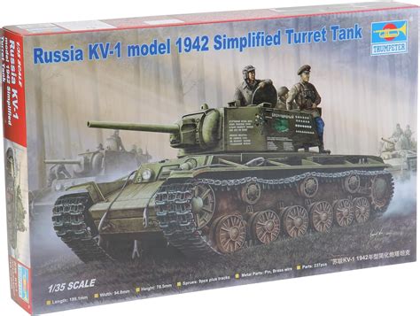 Amazon トランペッター 135 ソビエト軍 Kv 1重戦車 1942 簡易生産型砲塔 プラモデル 00358 プラモデル 通販