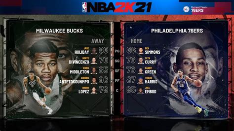 《nba 2k21》 Milwaukee Bucks Vs Philadelphia 76ers Youtube