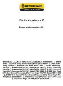 New Holland D C Crawler Dozer Stage Iiib Service Repair Manual