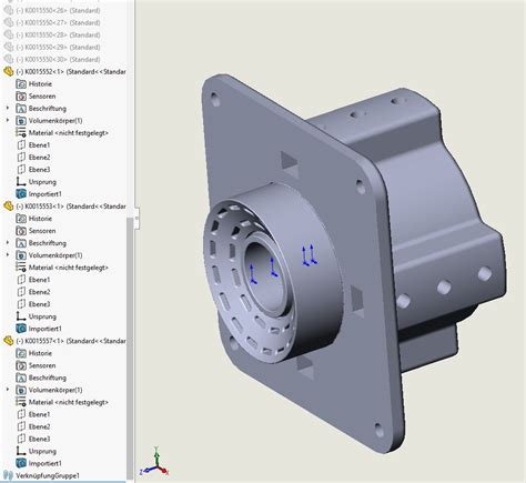 step Datei mit mehreren Teilen DS SolidWorks SolidWorks Lösung