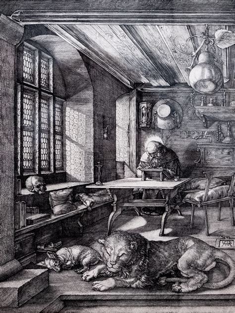 Albrecht Dürer St Jerome in His Study 1514 Engraving 12 24 20