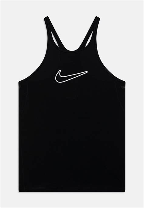 Nike Performance Df One Tank Unisex Top Black White Black Zalando