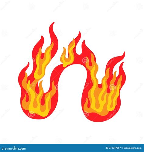 Hot Fire Flame Heat Fireflame Icon Smoke And Energy Orande Or Red Light Symbol Magic
