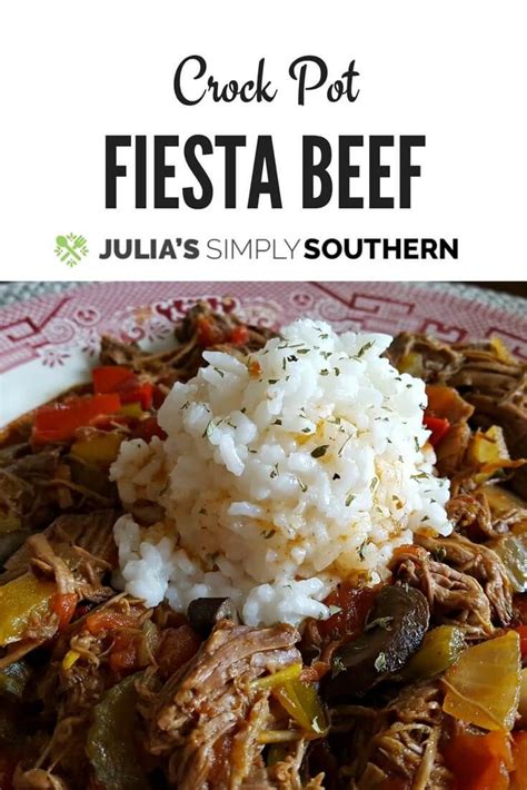 Crock Pot Fiesta Beef Recipe Recipe Beef Recipes Crockpot Dinner