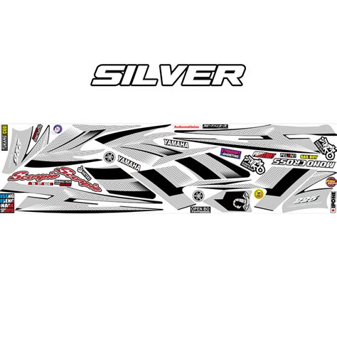 jual stiker striping steko sisik silver warna silver shopee indonesia