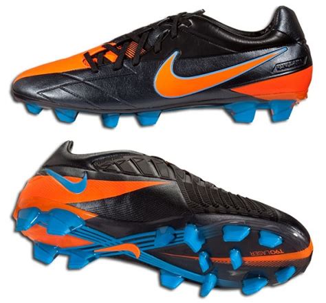 Nike T90 Laser Iv Kl In Blacktotal Orange Released Soccer Cleats 101