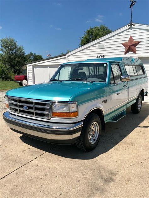 1994 Ford F 150 Pickup Green Rwd Automatic Xlt Lariat Classic Ford F