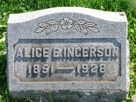 Alice E Leadbetter Ingerson Memorial Find A Grave