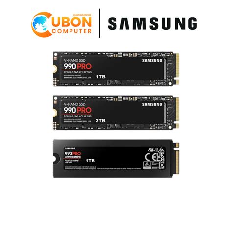 Samsung 990 Pro Ssd เอสเอสดี Pcie 4 0 Nvme M 2 1tb 2tb Heatsink 1tb