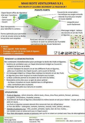 Fiche Tupperware Maxi Boite Ventilofrais Les Macarons La