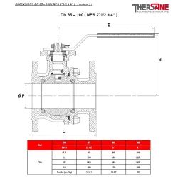 Robinet Tournant Sph Rique Rbs Pi Ces Brides Acier Inox Astm A