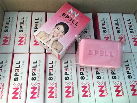 Nnk Nongnaka Spell Pink Snail Soap Thailand Best Selling Products Popular Thai Brands