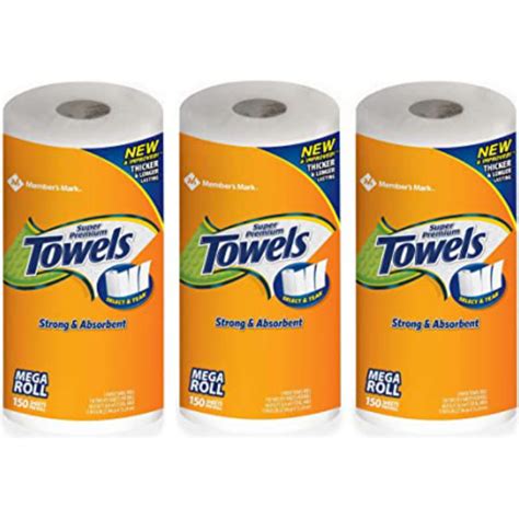 Members Mark Super Premium Paper Towels Rolls Sheets Per Roll