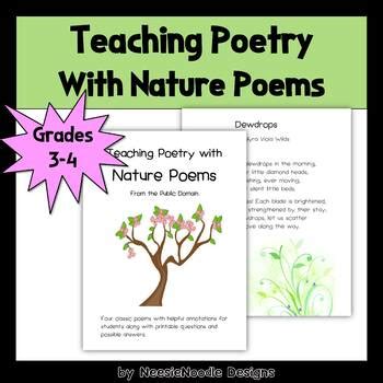 Teaching Poetry With Nature Poems by NeesieNoodle Designs | TPT