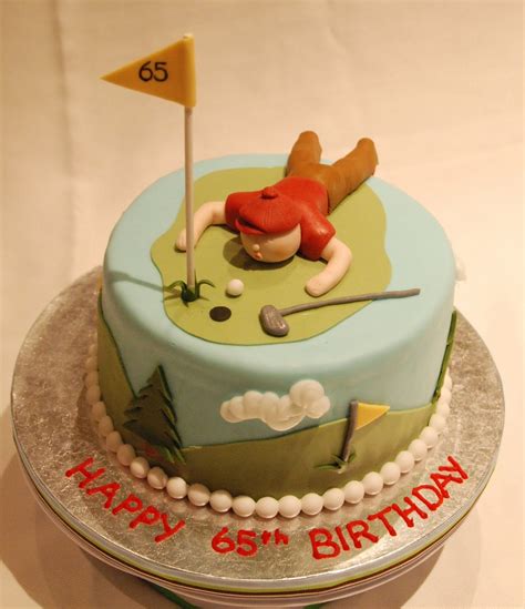 Cake Creations By Trish Golf Themed 65th Birthday Cake Themed