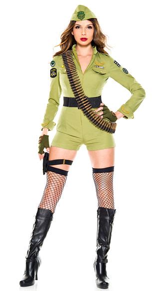 Army Sergeant Hottie Costume Sexy Army Costume