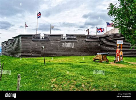 Lake George New York Exterior Walls Of Wooden Structure Known As Fort