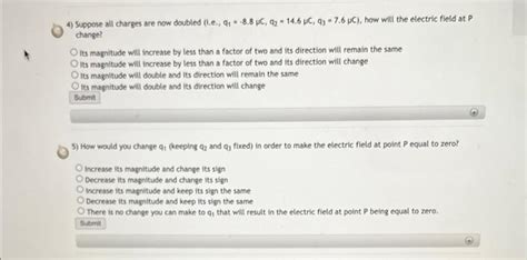 Solved Two Point Charges Q1−44μc And Q273μc Are Fixed