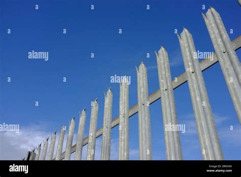 Galvanized Steel Fence High Resolution Stock Photography And Images Alamy